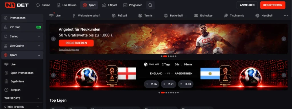 n1bet startbildschirm